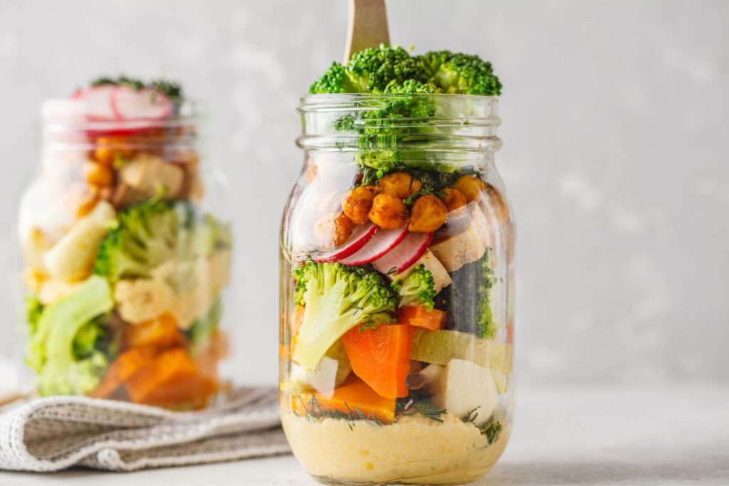 meal planning with mason jars